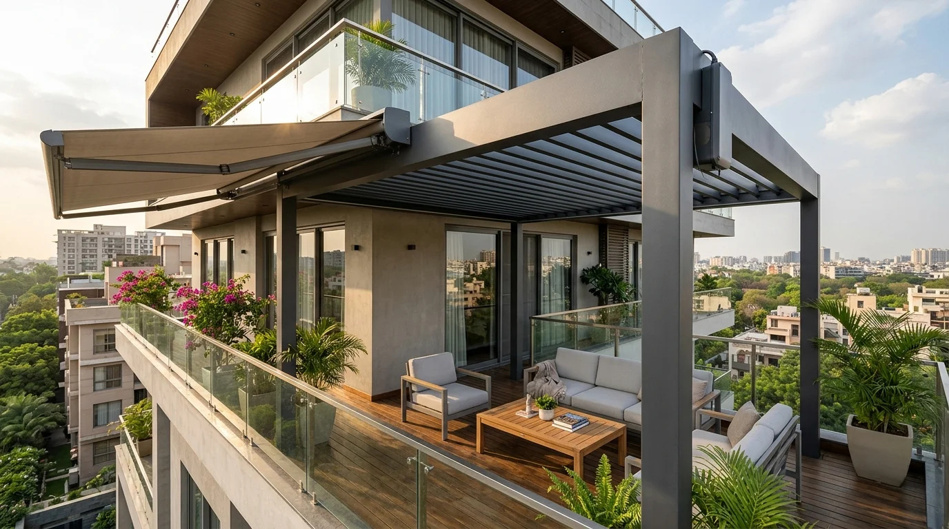 Jindal Aluminium Awning and Pergola Sections Guide