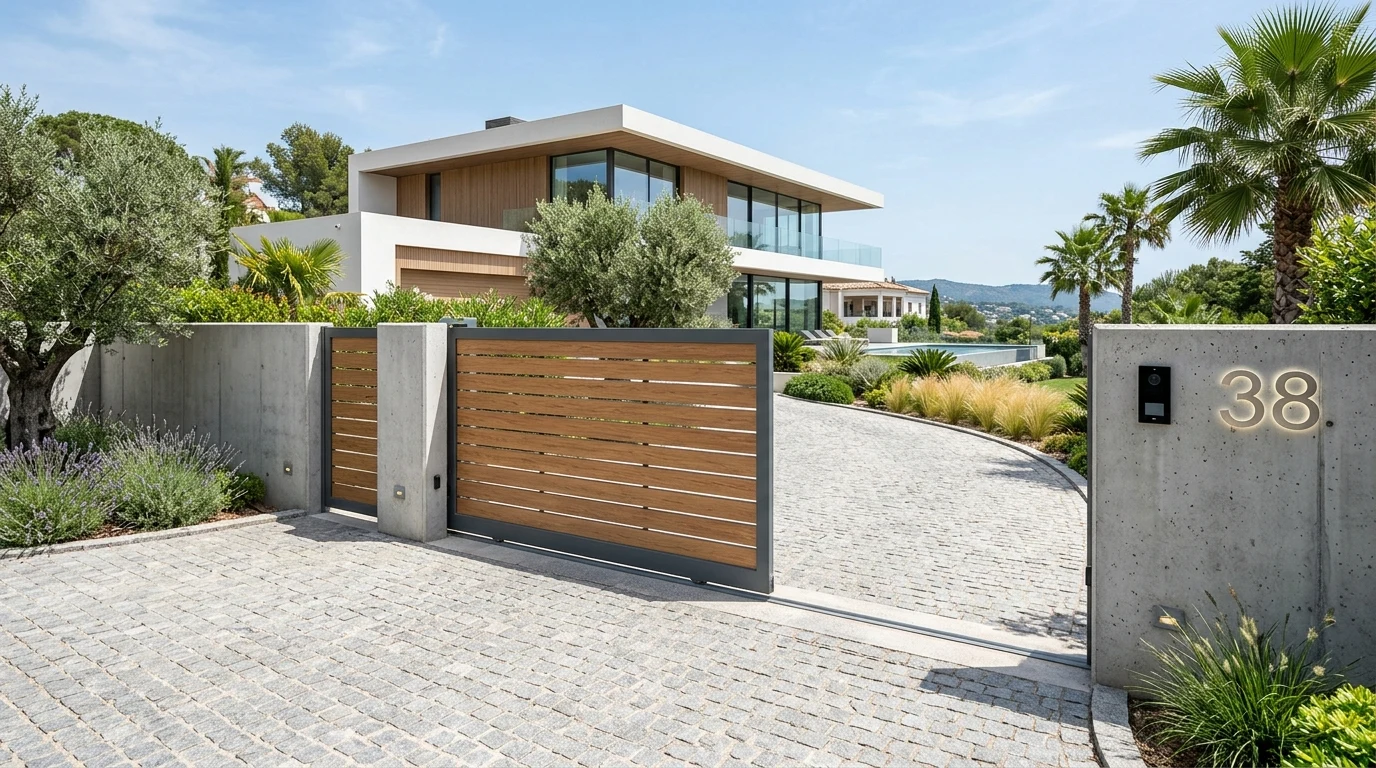 Modern Rust-Free Aluminium Gate Profiles: Automated Sliding Gates, Wood-Finish Boundary Profiles & Sizing Guide