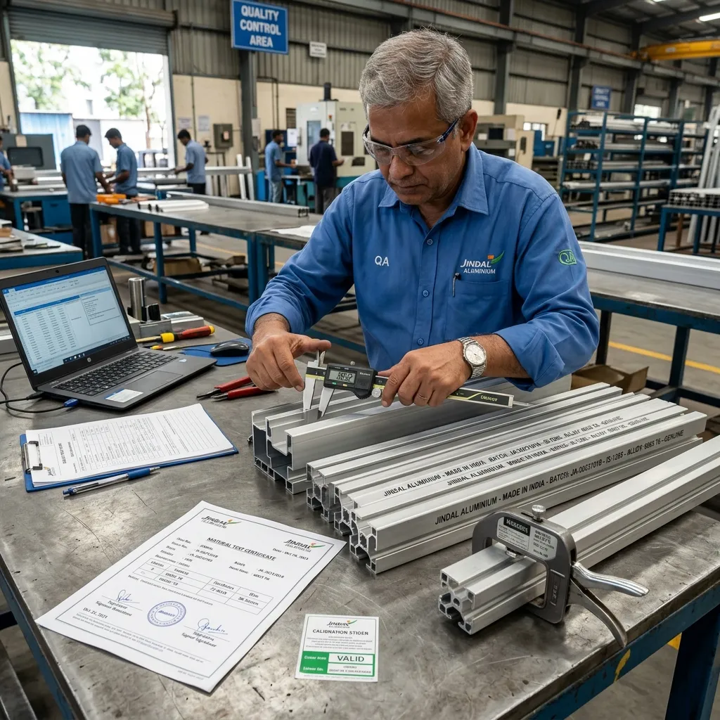 How to Identify & Verify Genuine Jindal Aluminium Extrusions in Delhi NCR